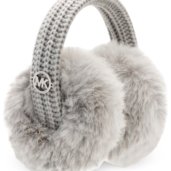 Like new Michael Kors grey fuzzy ear muffs